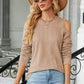 Round Neck Cold Shoulder T-Shirt