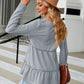 Full Size Long Sleeve V-Neck Cable-Knit Blouse