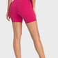 Staying Cozy Wide Waistband Biker Shorts