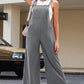 Pocketed Wide Leg Overall