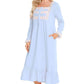 Full Size Lace Detail Square Neck Flounce Sleeve Night Dress