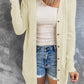 Button Down Long Sleeve Longline Cardigan