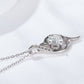 Women's Platinum-Plated 1 Carat Moissanite Pendant Necklace