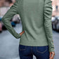 Full Size Decorative Button Puff Sleeve T-Shirt