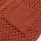 Women's Full SIze Brown Woven Open Front Longline Cardigan with Pockets