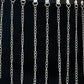 Silver One Size Fringed Chain PU Leather Belt