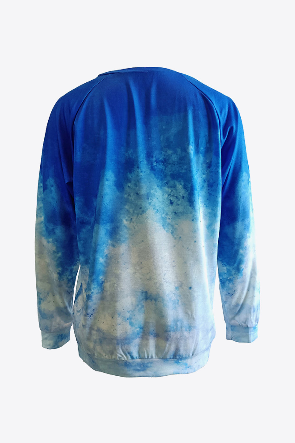 Women's Tie-Dye Butterfly Graphic Raglan Sleeve Sweatshirt