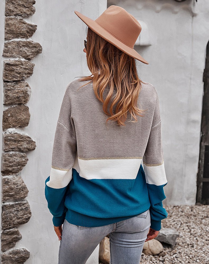 Bella Color Block Thermal Sweater