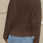 Malibu Dreams Surplice Neck Long Sleeve Sweater 🦋