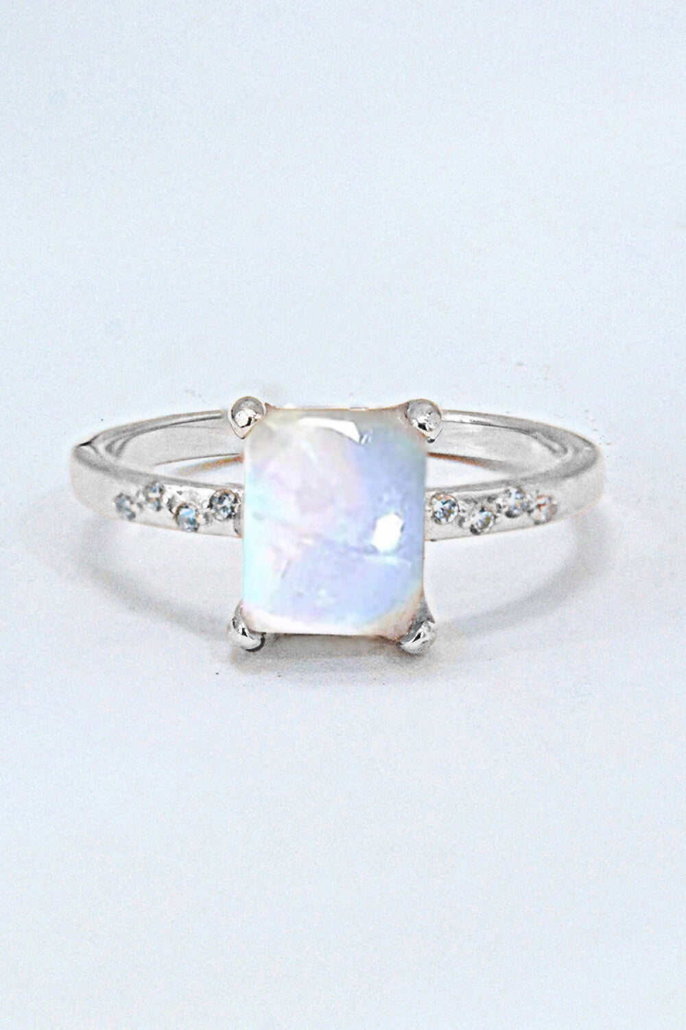 Square Moonstone Ring