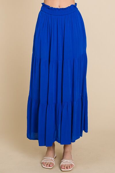 Culture Code Full Size Frill Ruched Midi Skirt *