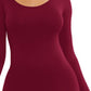 Round Neck Long Sleeve Maxi Wrap Dress