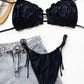 BEACHIN' Frill Trill Halter Neck Bikini Set
