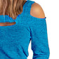 Full Size Cutout Cold Shoulder Blouse