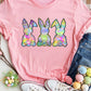Rabbit Round Neck Short Sleeve T-Shirt