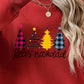 Round Neck Christmas Themed Graphic Long Sleeve Sweatshirt
