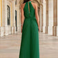 Cutout Tied Pleated Sleeveless Jumpsuit