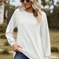 Round Neck Raglan Sleeve Sweatshirt