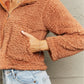 Outer Adventure Zip-Up Collared Teddy Jacket