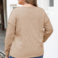 Plus Size Exposed Seam Dropped Shoulder T-Shirt