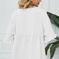 Peplum V-Neck Half Sleeve T-Shirt