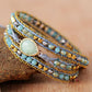 Handmade Teardrop Shape Triple Layer Beaded Bracelet