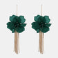 Flower Shape Acrylic Dangle Earrings