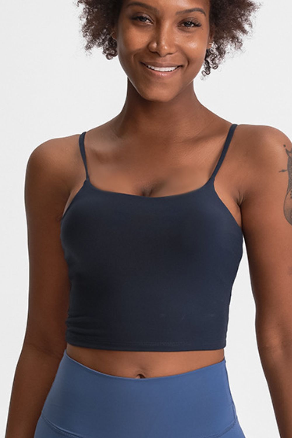 SUNSETNIGHTS Feel Like Skin Scoop Neck Sports Cami