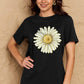 Malibu Dreams Simply Love Full Size FLOWER Graphic Cotton Tee