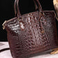 Ava Mea PU Croc Leather Handbag