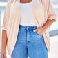 Plus Size Ribbed Cocoon Cover Up