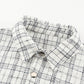 S&T Black Plaid Color Block Curved Hem Shirt Jacket