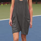 Pocketed Spaghetti Strap Romper