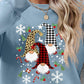 Christmas Winter Faceless Gnomes Graphic Drop Shoulder Sweatshirt