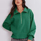 Half Zip Up Collared Sweatshirts