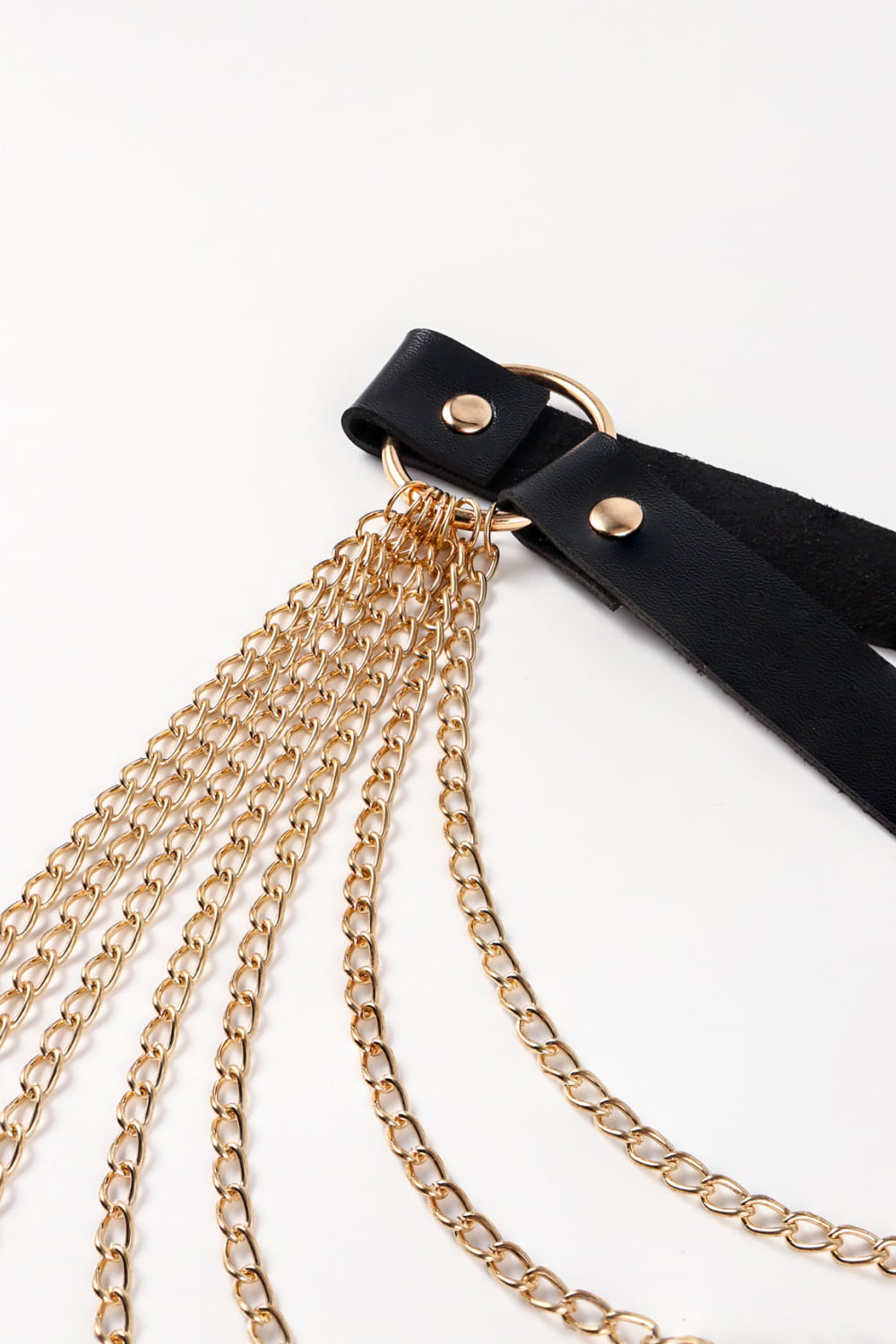 Women's PU Belt with Chain