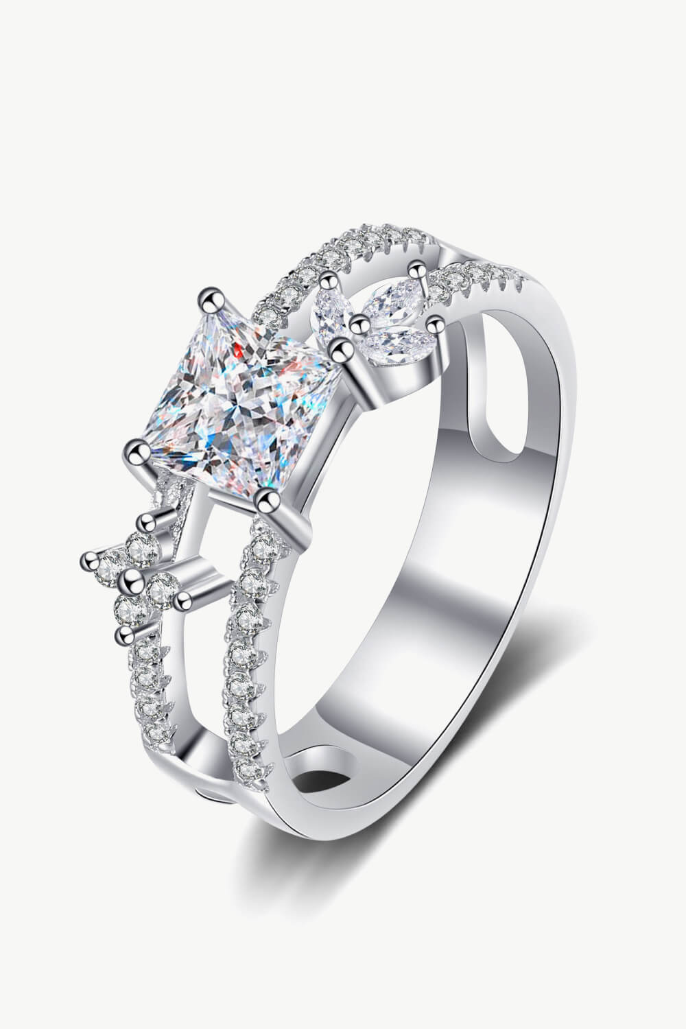 Women's Moissanite Double Layered Ring