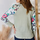 Hailey & Co Full Size Printed Round Neck Blouse