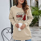 Christmas Tree Graphic Drop Shoulder Sweatshirt