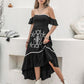 High-Low Off-Shoulder Dress