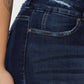 Kancan Full Size Cat's Whiskers Raw Hem High Waist Jeans