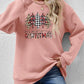 MERRY CHRISTMAS Round Neck Long Sleeve Sweatshirt