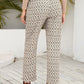 Tied Printed Pants with Pockets