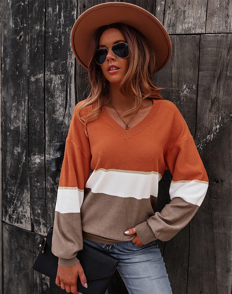 Bella Color Block Thermal Sweater