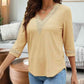 V-Neck Eyelet Blouse