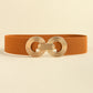 Women's Geometric Buckle Elastic Wide Belt