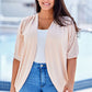 Plus Size Ribbed Cocoon Cover Up