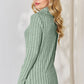Basic Bae Full Size Ribbed Mock Neck Long Sleeve T-Shirt