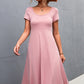 Women's Scoop Neck Short Sleeve Dress