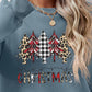 MERRY CHRISTMAS Round Neck Long Sleeve Sweatshirt